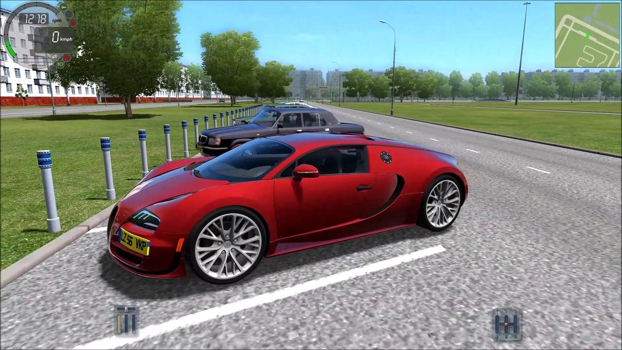 City car driving bugatti mod download