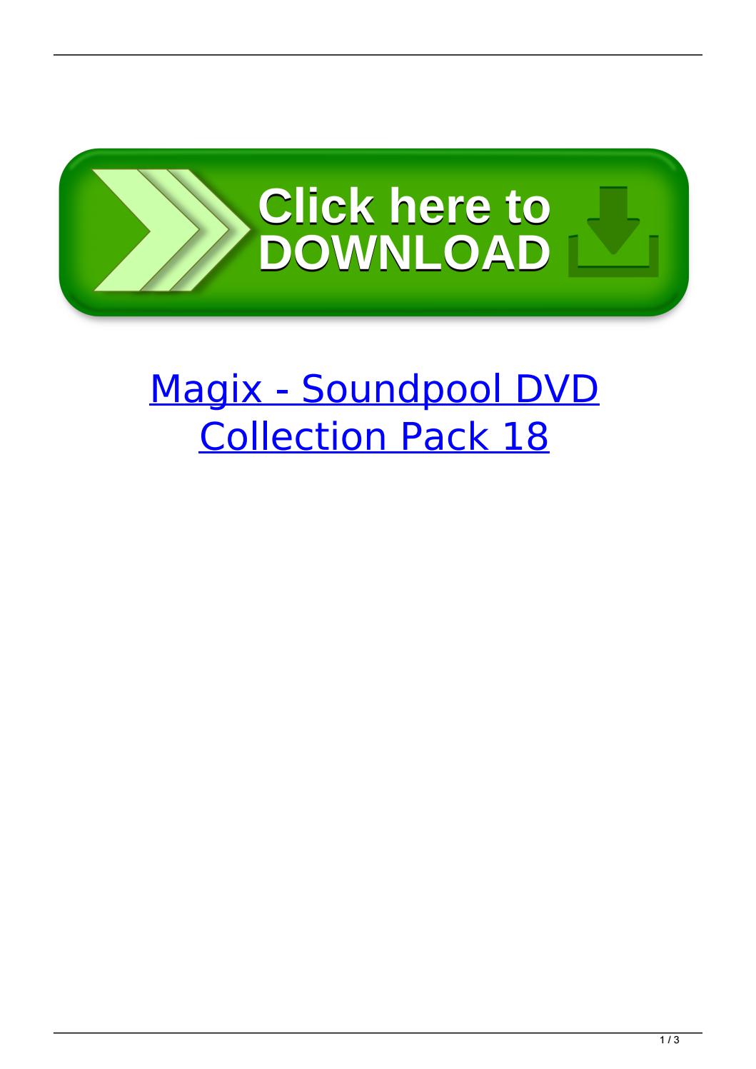 Magix Music Maker Soundpool Dvd Collection 18 Free Download